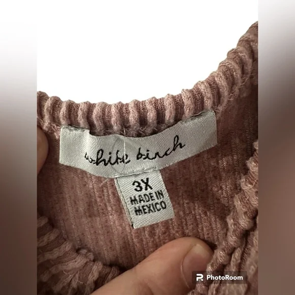 NWOT White Birch ribbed cropped tank - Picture 4 of 4